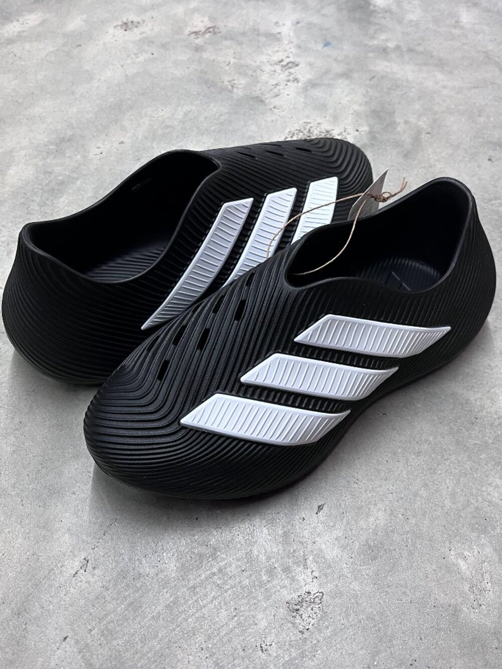 Adidas Purechill Post-Workout Recovery Slides Black White Men's KH6421 - New